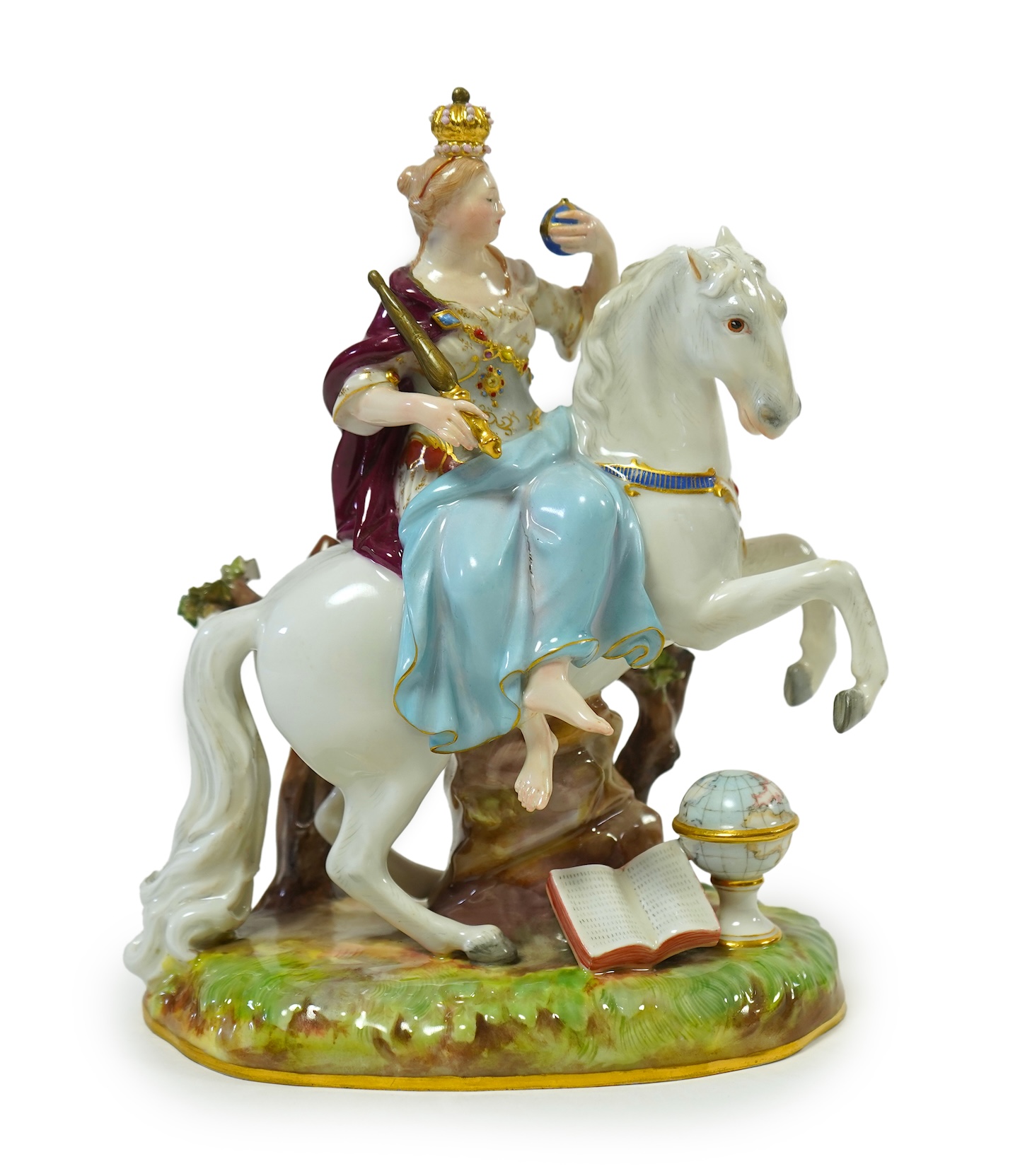 A Meissen porcelain figure of Catherine The Great, late 19th century